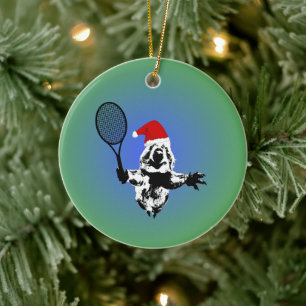 Tennis Quokka Weihnachtsschmuck