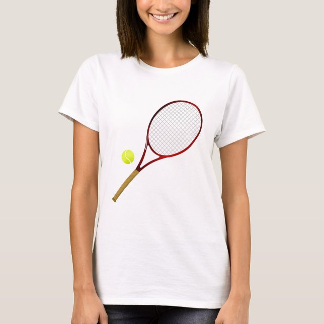 Tennis racket and ball T-Shirt (Vorderseite)
