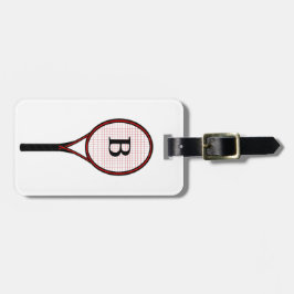 Tennis Racket Design Gepäckanhänger