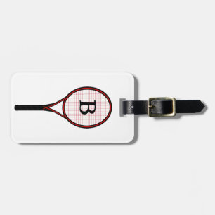 Tennis Racket Design Gepäckanhänger