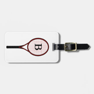 Tennis Racket Design Gepäckanhänger