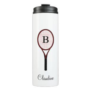 Tennis Racket Design Travel Mug Thermal Tumblers Thermosbecher