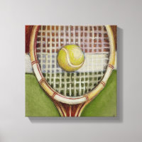 Tennis-Racket mit Ball-Lay vor Gericht