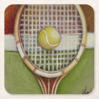 Tennis-Racket mit Ball-Lay vor Gericht