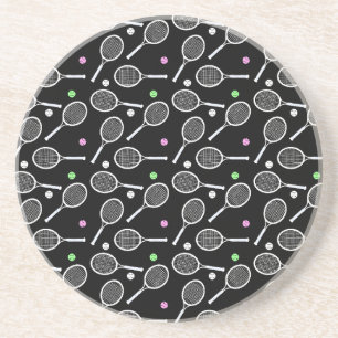 Tennis Racket Pattern Getränkeuntersetzer
