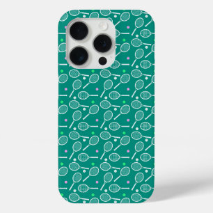 Tennis Racket Pattern Green Case-Mate iPhone Hülle