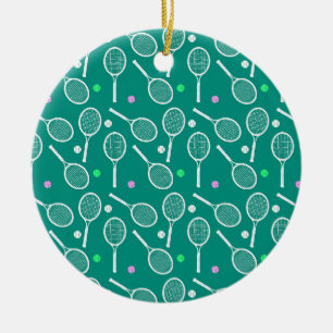 Tennis Racket Pattern   Keramik Ornament