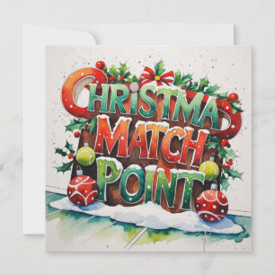 Tennis Racket Weihnachten Thema