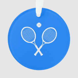 Tennis Rackets Blue Hintergrund Ornament