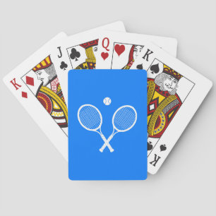Tennis Rackets Blue Hintergrund Spielkarten