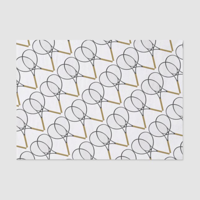 Tennis Rackets Sport Design Seidenpapier (Vorderseite)