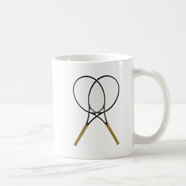 Tennis Rackets Sport Kaffeetasse (Rechts)