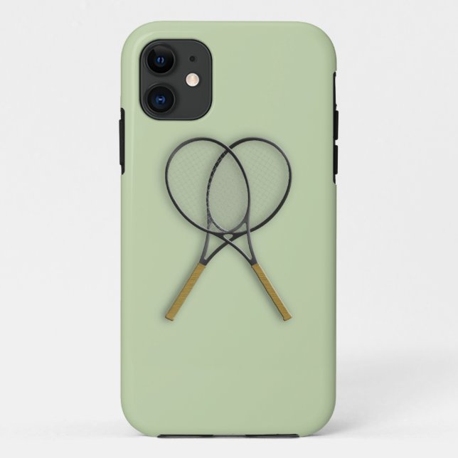 Tennis Rackets Sportdesign Case-Mate iPhone Hülle (Rückseite)