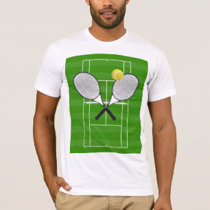 TENNIS RACKETS & Tennisball T-Shirt