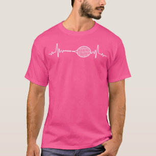Tennis Racquet Heartbeat Tennis Spieler T-Shirt