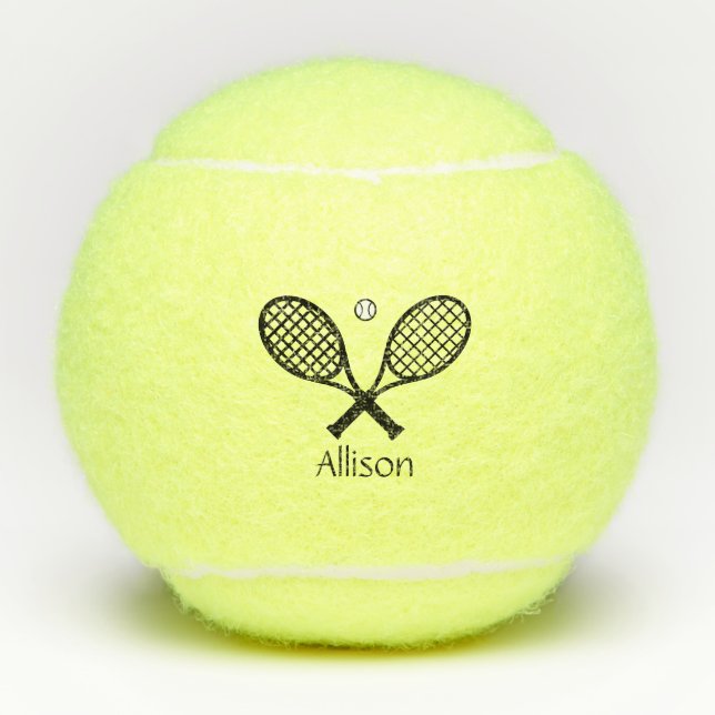 Tennis Racquet und Ball (Vorderseite)