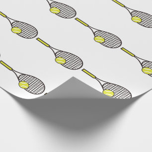 Tennis Racquet und Ball Geschenkpapier