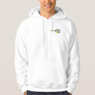 Tennis Racquet und Ball Hoodie