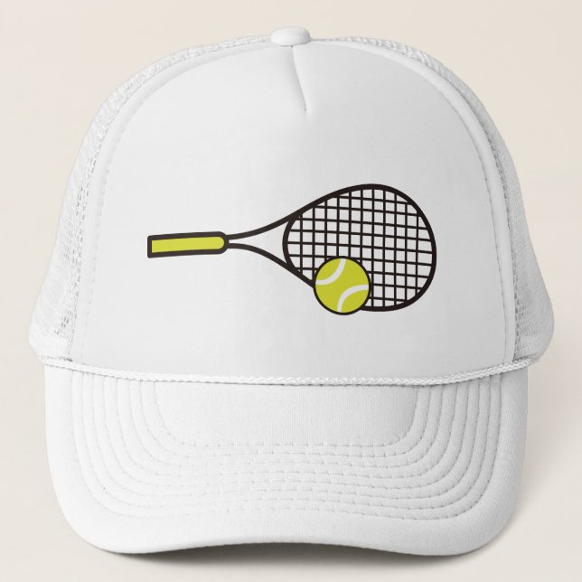 Tennis Racquet und Ball Truckerkappe (Vorderseite)