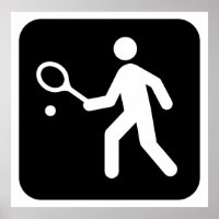 Tennis Racquetball Piktogramm