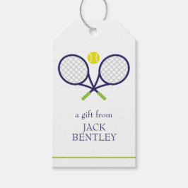 Tennis Racquets Personalisierte Gift Tags Geschenkanhänger