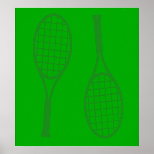 Tennis Racquets Poster (Vorne)