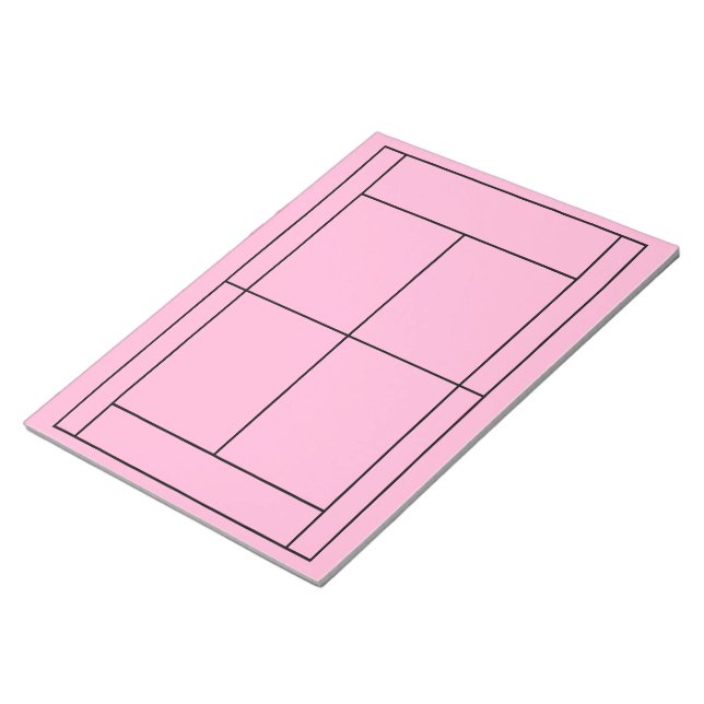 Tennis Record Notepad Notizblock (angewinkelt)