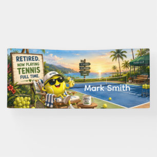 Tennis-Ruhestand Banner