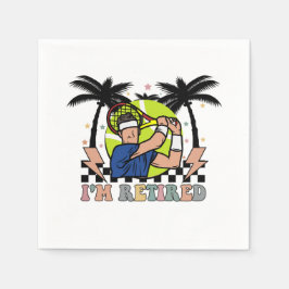 Tennis-Ruhestandsspieler für Party Serviette