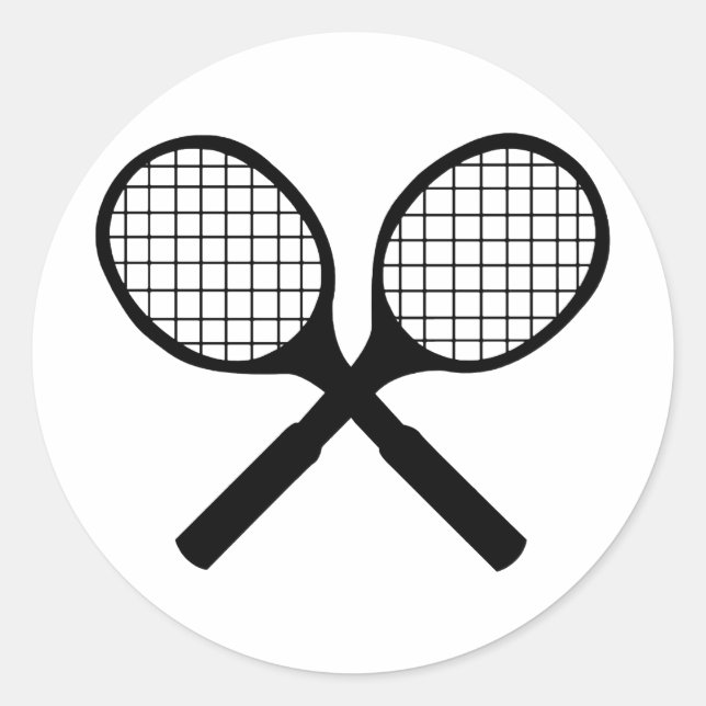Tennis Runder Aufkleber (Vorderseite)