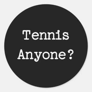 Tennis Runder Aufkleber
