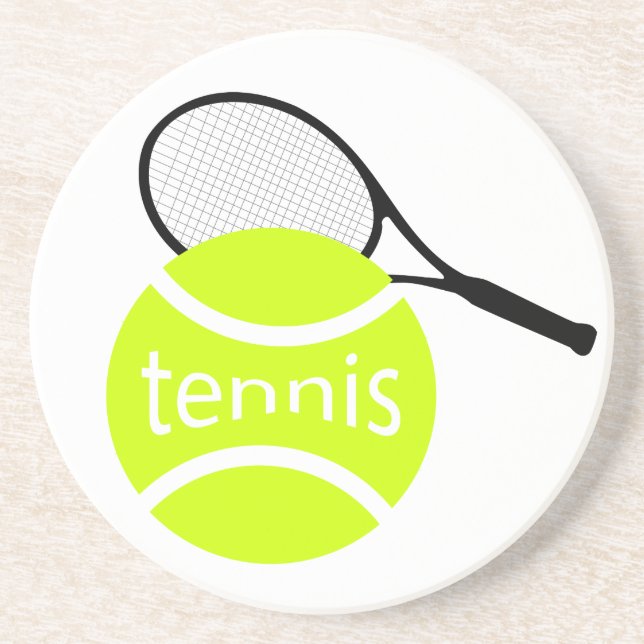 Tennis Sandstein Untersetzer (Vorne)