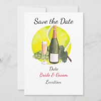 Tennis Save the Date foe Tennis Players Hochzeit