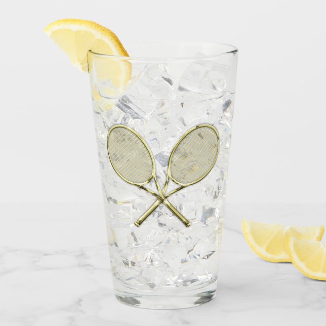 Tennis-Schläger Glas (Vorderseite Ice)