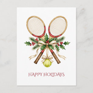 Tennis Schläger Tennisball Schleife Weihnachten Ur