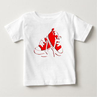 Tennis-Schuh-Rotes Säuglings-T-Shirt Baby T-shirt