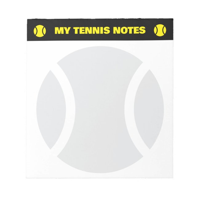 Tennis score notepads for player and coach notizblock (Vorderseite)