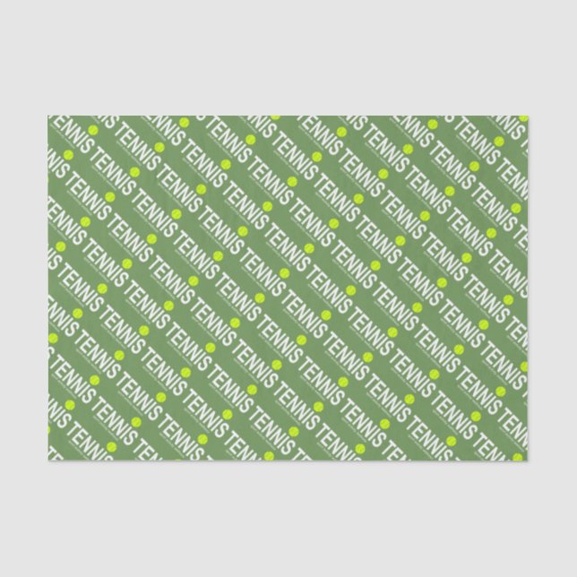 Tennis Seidenpapier (Vorderseite)