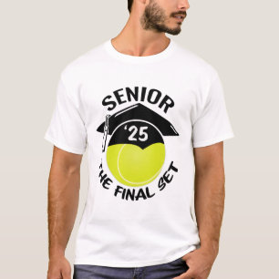 Tennis Senior 2025 Set Graduation Cap T-Shirt