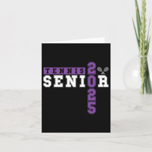 Tennis Senior Night Tennis Senior 2025 Abschluss Karte