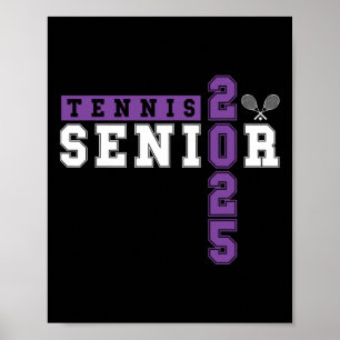 Tennis Senior Night Tennis Senior 2025 Abschluss Poster