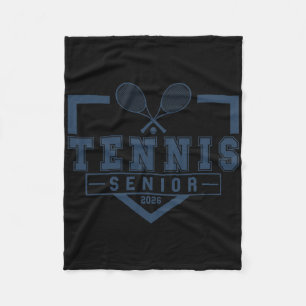 Tennis Senior Night Tennis Senior 2026 Abschlussfe Fleecedecke