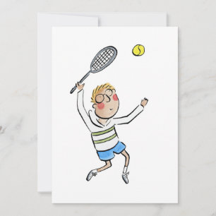 Tennis Serve Einladung