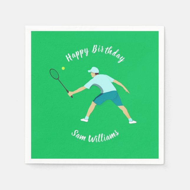 Tennis Serviette (Vorderseite)