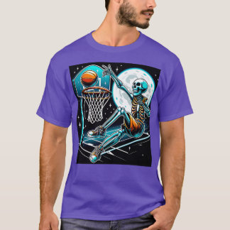 Tennis Skeleton Funny Halloween T-Shirt