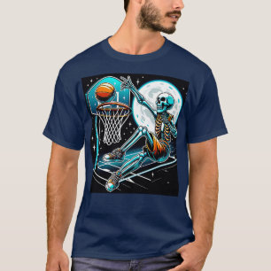 Tennis Skelett Lustiges Halloween T-Shirt