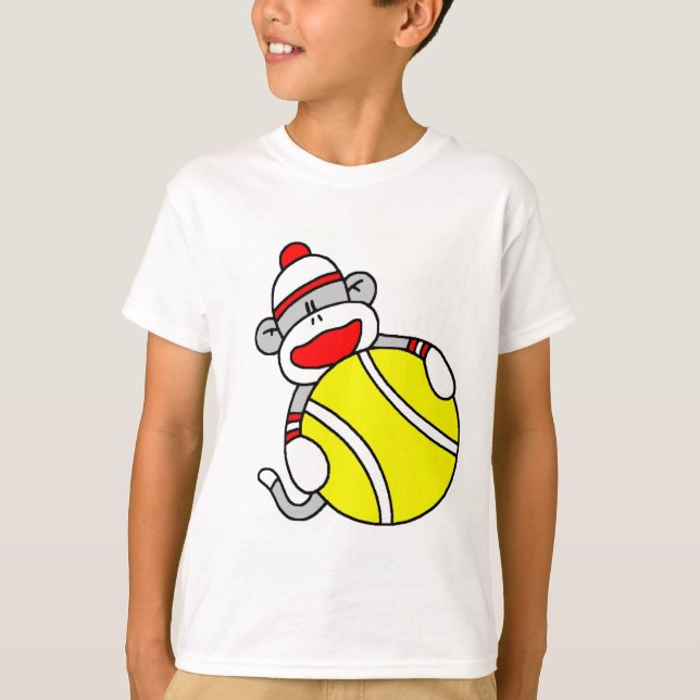 Tennis Sock Monkey T-Shirt (Vorderseite)