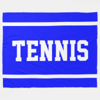 TENNIS Spaß Helles Blau Sportlich Weiße Textstreif
