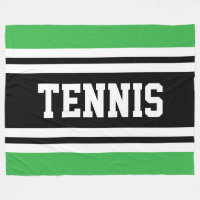 TENNIS Spaß Helles Grün Schwarz Weiß Rennstreifen