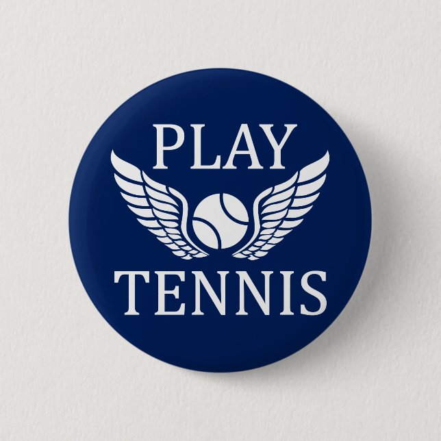 Tennis spielen button (Vorderseite)